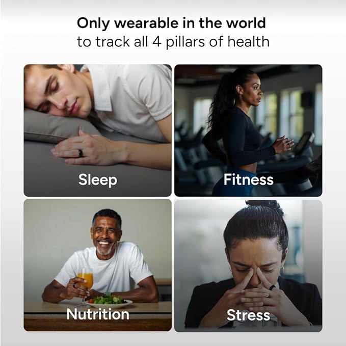 Gabit Smart Ring Sizing Kit | Size First Before You Buy | Includes 8 Sample Ring Sizes for Men, Women | Track Sleep, Fitness, Nutrition, Stress | Auto Workout Detection, AI Health Coach, Weight Loss