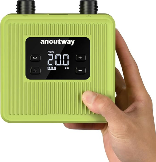 20PSI High Pressure Smart SUP Air Pump, 2025 New Rechargeable Battery-Powered, Intelligent Dual Stage Inflation & Deflation,Auto-Off for Stand Up Paddle Boards,Surfing Kite, Tent