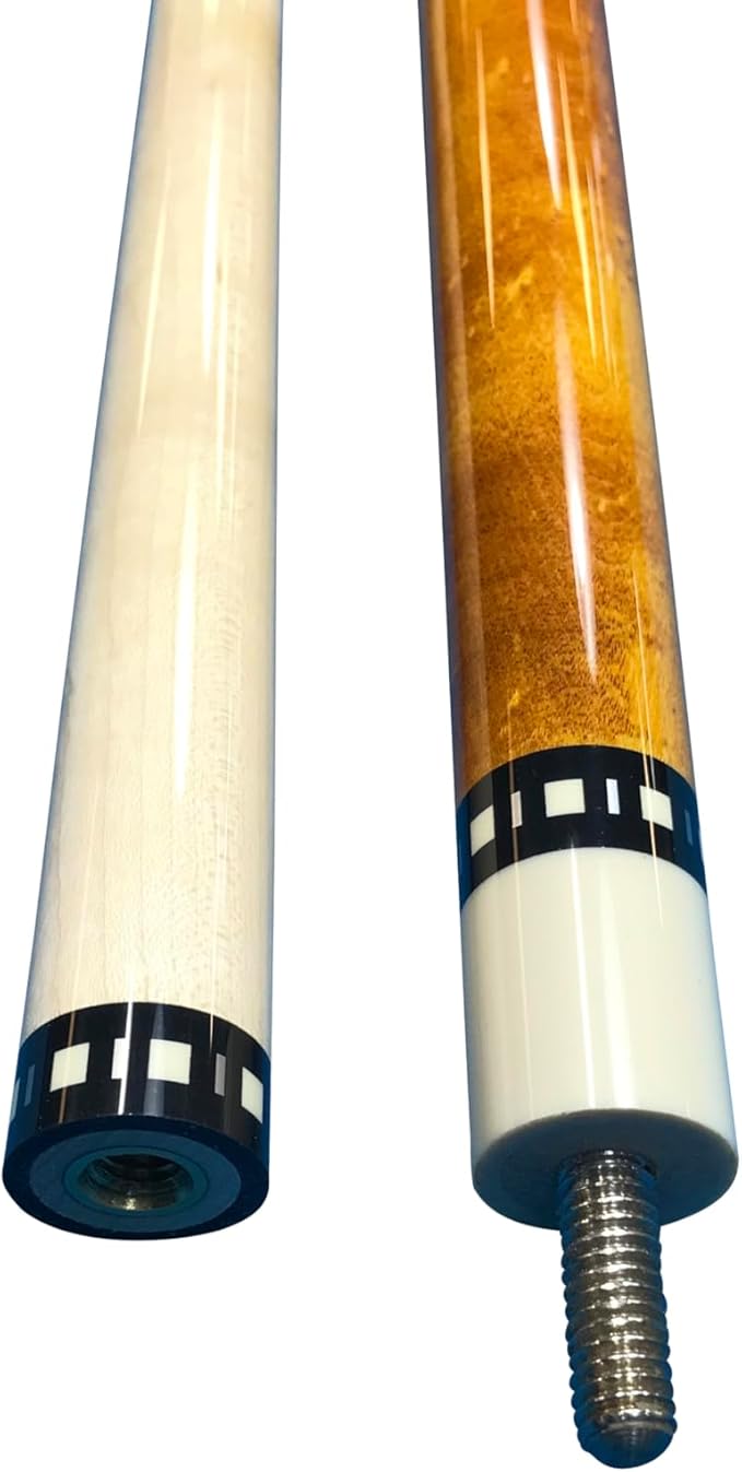 Meucci SB1-N Handcrafted Billiards Pool Cue Stick - Natural Stain + Hard CASE