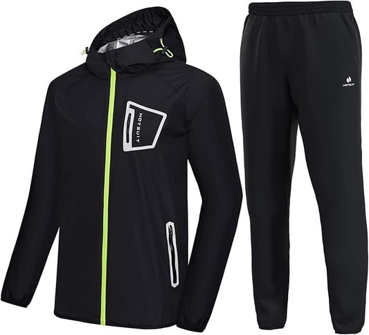 HOTSUIT Sauna Suit Men Anti Rip Boxing Sweat Suits Exercise Workout Jacket