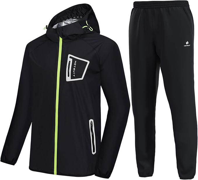 HOTSUIT Sauna Suit Men Anti Rip Boxing Sweat Suits Exercise Workout Jacket