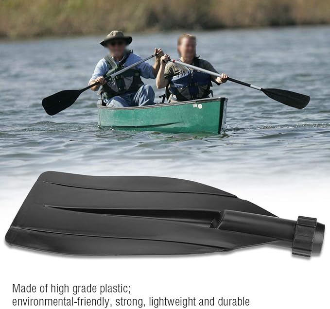 Tbest Canoe Paddle Replacement Blade,Kayak Paddle Replacement Blade,Kayak Paddle Blade,1 Pair Kayak Canoe Boat Paddle Leaf Oar Replacement Accessories Black