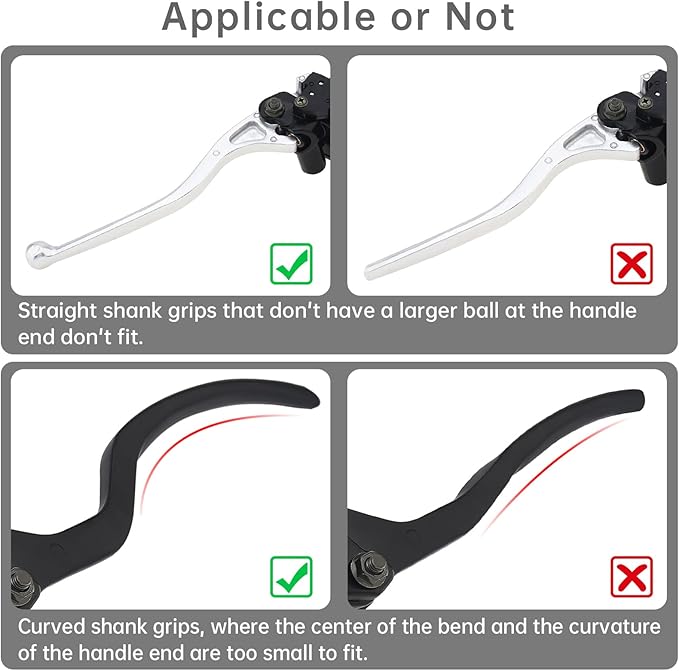 Windance Motorcycle Handlebar Lock Anti Theft Heavy Duty Brake Lever Parking Security Lock for Mopeds Motorbike Bike ATV (Black)