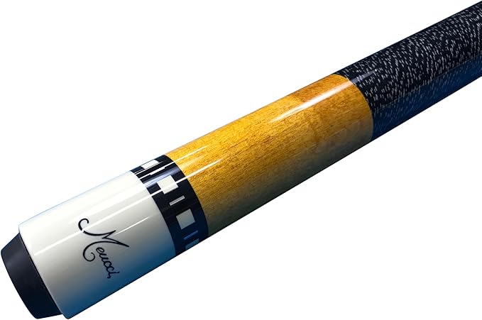 Meucci SB1-N Handcrafted Billiards Pool Cue Stick - Natural Stain + Hard CASE