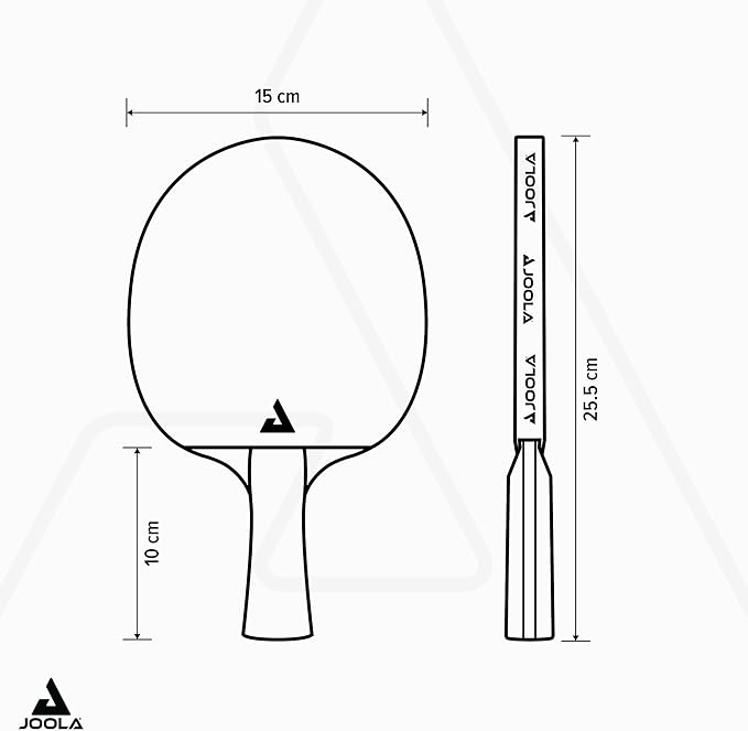 JOOLA Professional Infinity Carbon Table Tennis Bat ITTF Approved Competition Table Tennis Bat 29.5 x 18 x 3.5 cm Black