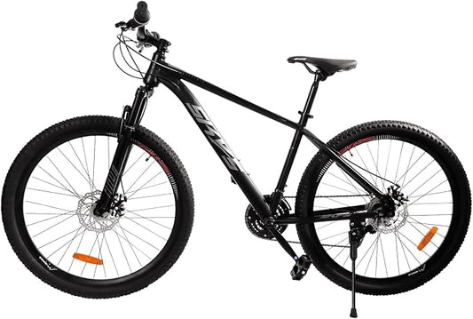 Men’s 27.5 Inch Mountain Bike, Adult Bike with 21-Speed Twist Shifters, Dual Disc Brakes, Front Suspension Hardtail, Easy Assembly