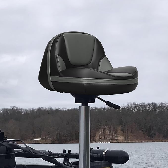 Leader Accessories Pro Casting Boat Seat Lean Pro Fishing High Back Bass Boat Seat