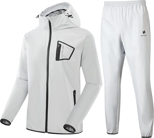 HOTSUIT Sauna Suit Men Anti Rip Boxing Sweat Suits Exercise Workout Jacket
