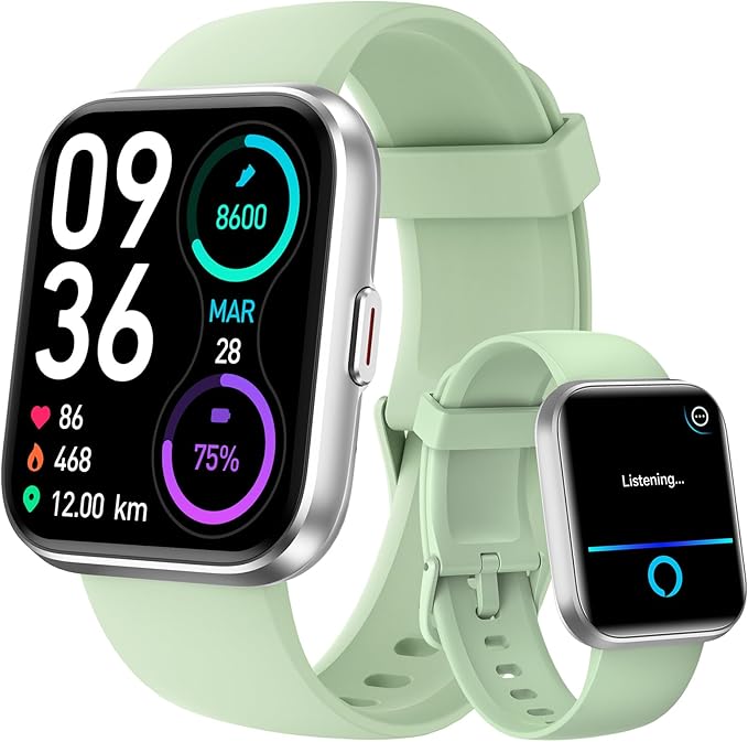 aeac Smart Watch Fitness Watch for Men Women, Alexa Built-in & Stable Bluetooth Call, 100 Sports, IP68 Waterproof Smartwatches for iOS Android