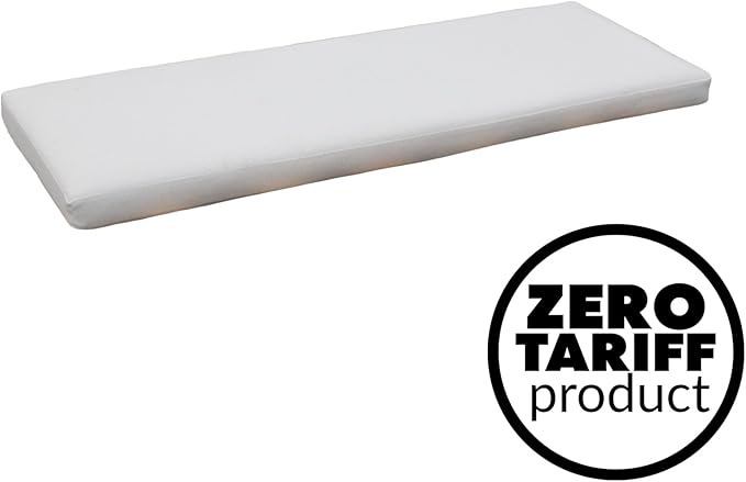 Tommy Bahama Bench Cushion, 50" X 19" X 2.5", Bamboo Bay Bone
