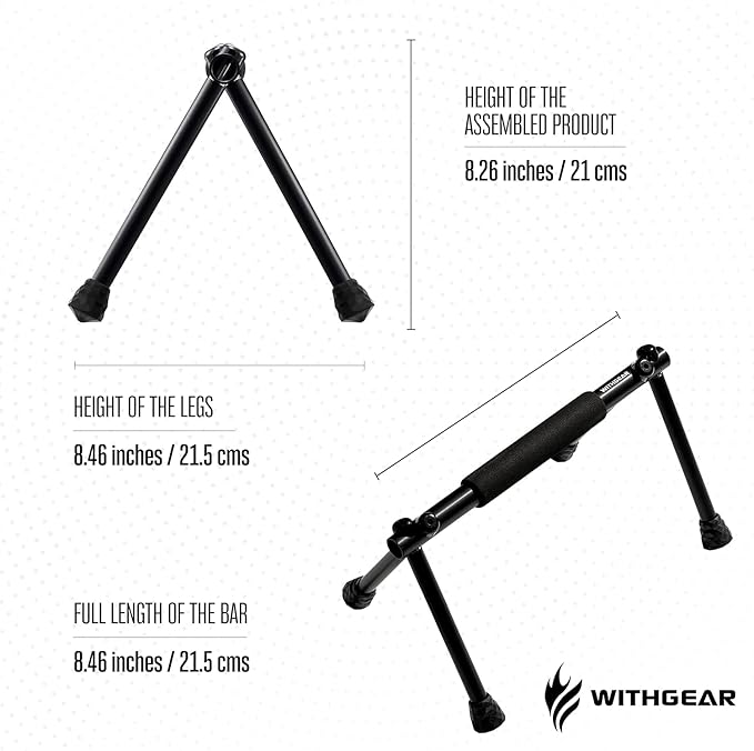 Push Up Bar – Folding Dip Bar for Home Workout, Lightweight & Portable Strength Training Equipment for Men & Women, Indoor & Outdoor Use (Hawk)
