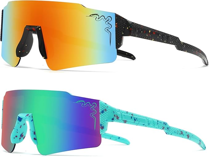 1/2/3 pcs Youth Baseball Glasses Boys Girls UV400 Kids Teen Sunglasses Child Young Men Women Football Eyewear