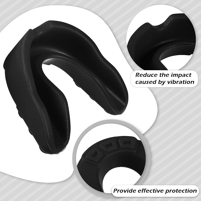Kathfly 100 Pcs Youth Mouth Guard for Sports Mouthguard Athletic Football Mouth Guard Football Mouthpiece Gum Protection for Boxing Basketball Hockey Karate(White,Black)