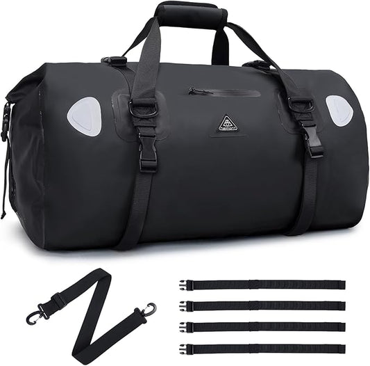 Haimont Waterproof Duffel Bag Roll-top Dry Duffel Bag with Quick-fixed Straps for Motorcycling, Rafting, Boating, SUP, Kayaking, Travel, 50L/70L