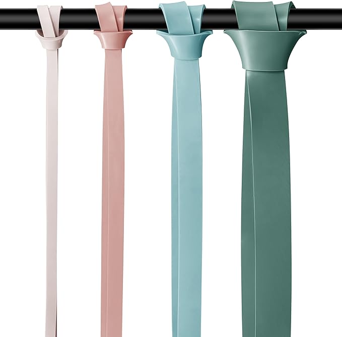 Retrospec Lift Resistance Pull Up Assistance Band Set for Working Out, Home Fitness, Toning, Stretching. Physical Therapy, Muscle Training & Exercise - Lightweight & Portable for Men & Women