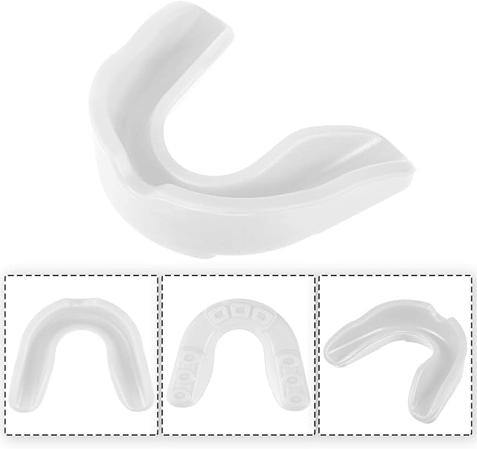 Kathfly 100 Pcs Youth Mouth Guard for Sports Mouthguard Athletic Football Mouth Guard Football Mouthpiece Gum Protection for Boxing Basketball Hockey Karate(White)