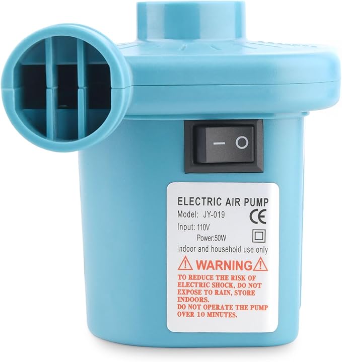 Bestrip Electric Air Pump, Air Pump for Inflatables Air Mattress Couch Pool Floats，Inflatables Boat Raft Toys, AC/DC Pump