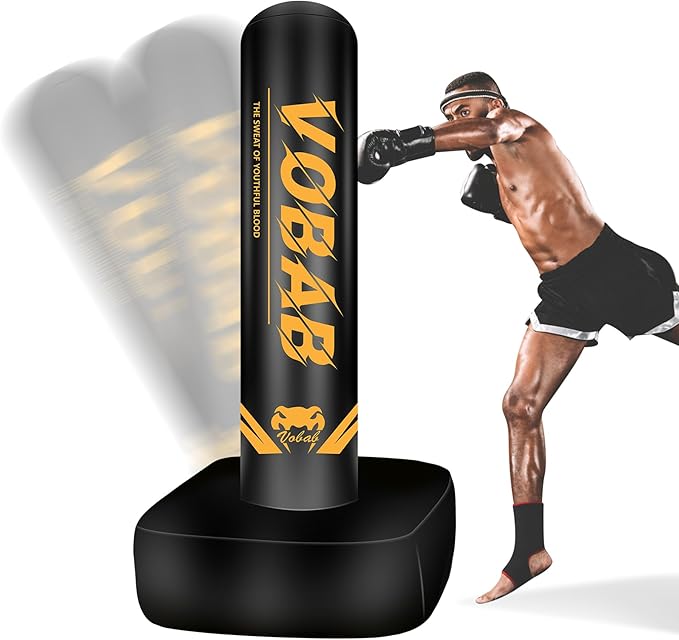 Standing Punching Bag for Adults, 70" Punching Bag Stand, Boxing Heavy Bag with Stand, Freestanding for Adults Men MMA Thai Fitness Karate Muay Beginners