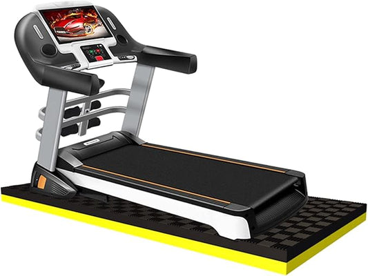 V3VOGUE High Density Non-Slip Sound Absorbing Mat for Treadmills, Non-Slip Exercise Equipment Mat Noise Reduction, for Exercise Equipment, Treadmill, Resistance Trainer, Gym Flooring