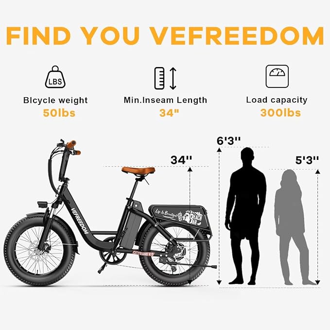 1500W Peak Electric Bike for Adults, 48V 20Ah Removable Battery Max Range 80Miles & 30MPH Electric Bicycle, 20''×4.0" Fat Tire Ebike,Fast Cargo Ebikes,Commute Mountain E-Bike UL Certified