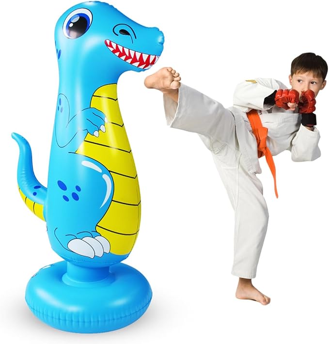 Toddler Punching Bag for Kids Boxing Dummy Inflatable Bopper Cool Fun Toys for Boys Sports Gifts Outdoor for Kids