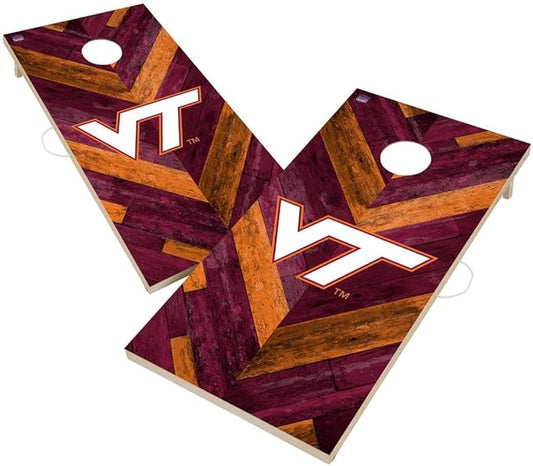 College Team Cornhole Boards, 2x4 Regulation Corn Hole Game Set, Officially Licensed Cornhole Game, Perfect for Tailgates
