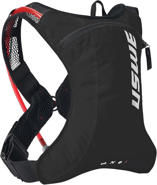 USWE Race 2.0, Ultra Lightweight Hydration Backpack with 2.0L / 70oz Water Bladder, Leak Proof Pack for Gravel, MTB, Running, Hiking, Cycling, Camping, Biking for Men,Women