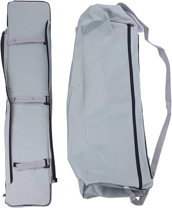 Bench Seat Cover 420D Oxford Seat Storage Bag for Kayak Inflatable Boat, Dinghy Boat Seat Cushion and Underseat Storage Bag with Pockets Grey Thick Sponge Seat Bench Cushion(Grey 95cm)