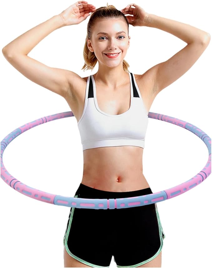 Yoga Set 4 in 1 Yoga Equipment Set. Anti-Burst and Slip Resistant Yoga Ball. Leg Stretcher Strap for Pilates. Free Weight Hula Hoop for Workout. Figure 8 Fitness Resistance Band