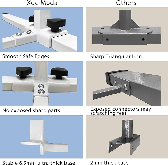 XDEMODA The Latest Model Gymnastics Bar for Kids Ages 3-15 for Home, Anti-Slip, Easy to Assemble, 35” to 55” Adjustable Height Gymnastic Horizontal Bars Equipment