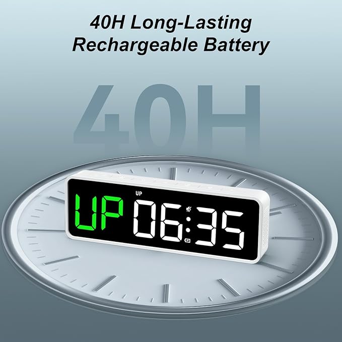 Portable Gym Timer Clock: Fitness Digital Clock with Strong Magnet - Remote Control for Fitness Enthusiasts - Powerful Battery for Home Gym Garage Boxing