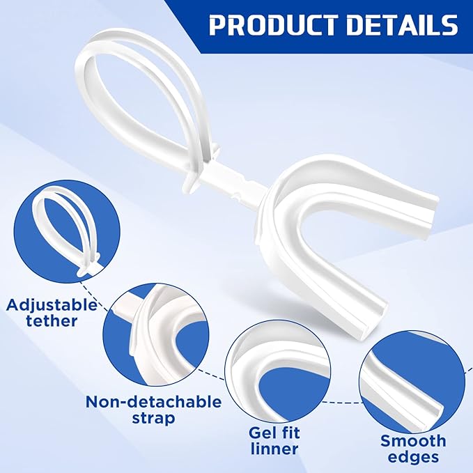 Kanayu 30 Pcs Strapped Mouth Guard No Boil Mouth Guard Soft Sports Mouthguard with Strap Mouth Protector for Adult Youth Boxing Basketball Hockey Lacrosse Wrestling Rugby