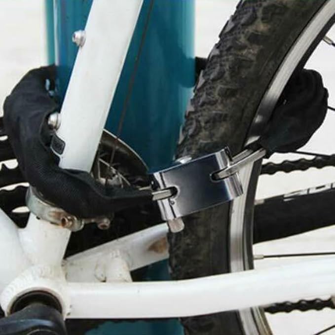 Bicycle Chain Lock Heavy Duty Safety Padlock, 39" Metal Chain Rope Square Head Chain Lock, Bicycle General Anti-Theft Lock, 26 * 100cm/(10" * 3.2 Ft)