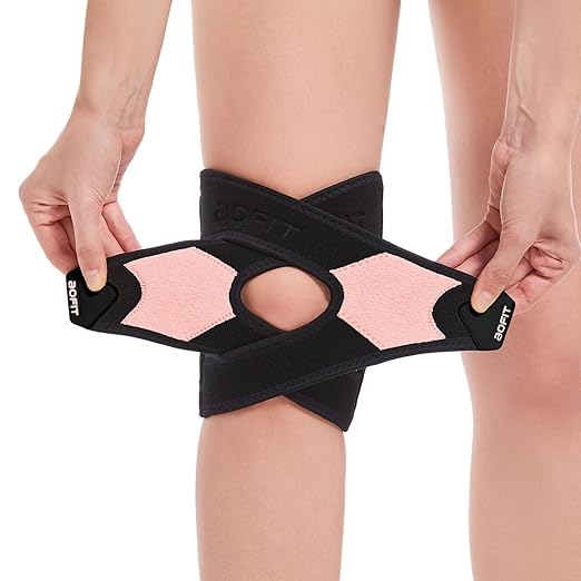 Knee Brace for Men Women Knee Pain Meniscus Tear Arthritis Patella Dislocation Best Osteoarthritis Adjustable Compression with Memory Stabilizers for ACL MCL Breathable for Injury Recovery L