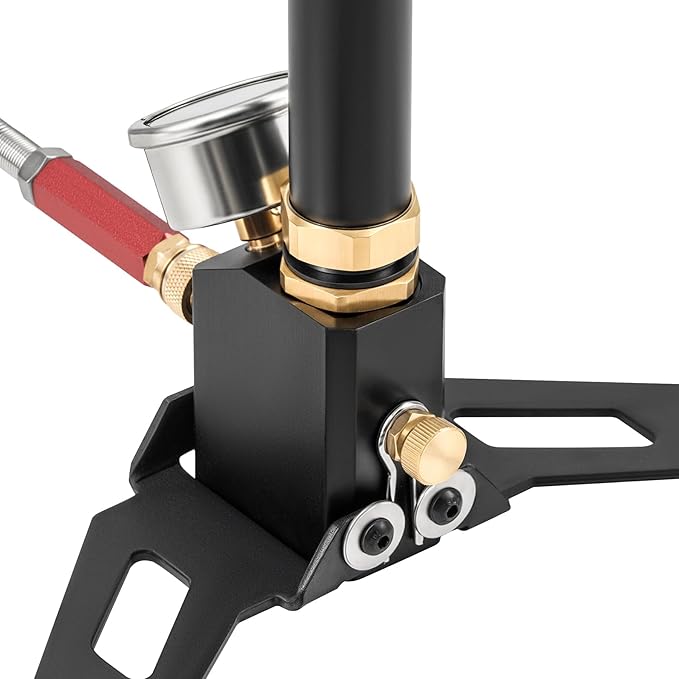 Hiram High Pressure Hand Pump Air Rifle Filling Stirrup Pump 40MPA, Stainless Steel