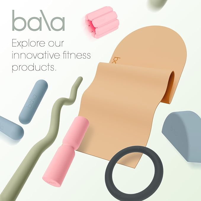Bala Balance Blocks 2 Pack, Yoga Blocks for Working Out, (Sand) - Semi-Circular Yoga Accessories for Stretching & Exercise - Yoga Equipment for Home Workout - Yoga Block Essentials for Women & Men