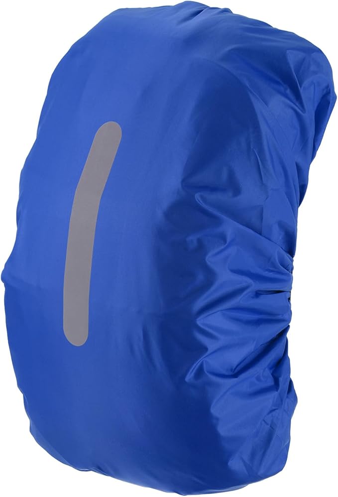 Waterproof Backpack Rain Cover Waterproof Backpack Cover, Bag Rain Cover with A Vertical Reflective Strap for Hiking/Biking/Camping/Outdoor Traveling