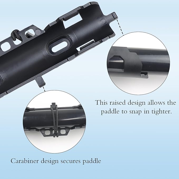 2PCS Kayak Paddle Holder, Coming with Locking Kits & Hardware & Adjustable Kayak Paddle Leashes