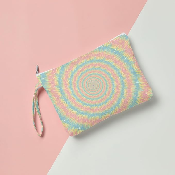 Fokongna Wet Dry Bag for Swimsuit, Travel, Beach, Diaper, Toiletry - Waterproof Large Makeup Pouch With Zipper - Women Girls Sister Friends Gifts - Starfish Sea Beach Rainbow Decor