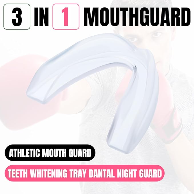 Kathfly 50 Pcs Football Mouth Guards Bulk Sports Mouth Pieces Protection Silicone Athletic Braces Football Accessories Teeth Armor Adult Teenager Teeth Armor for Boxing Basketball Hockey