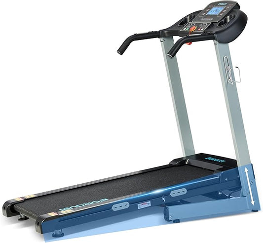Auto Incline Treadmill with 300 LBS Capacity, 17.5" Wide 3 HP Folding Electric Treadmill Max 8.5 MPH Speed, Running Machine with Bluetooth Speaker & LCD Display for Home Use