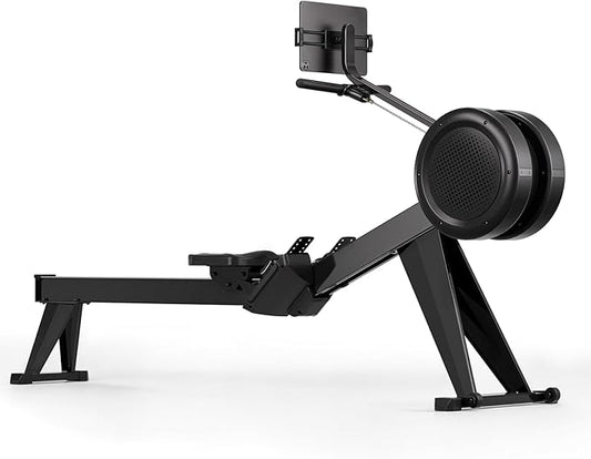 YOSUDA Air Magnetic Rowing Machine for Home, Dual Air & Magnetic Resistance with 8-Level, Smart APP, Rotatable Device Holder, Ergonomic Seat, and Easy Storage
