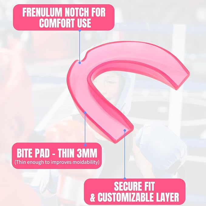 Kathfly 50 Pcs Football Mouth Guards Bulk Sports Mouth Pieces Protection Silicone Athletic Braces Football Accessories Teeth Armor Adult Teenager Teeth Armor for Boxing Basketball Hockey