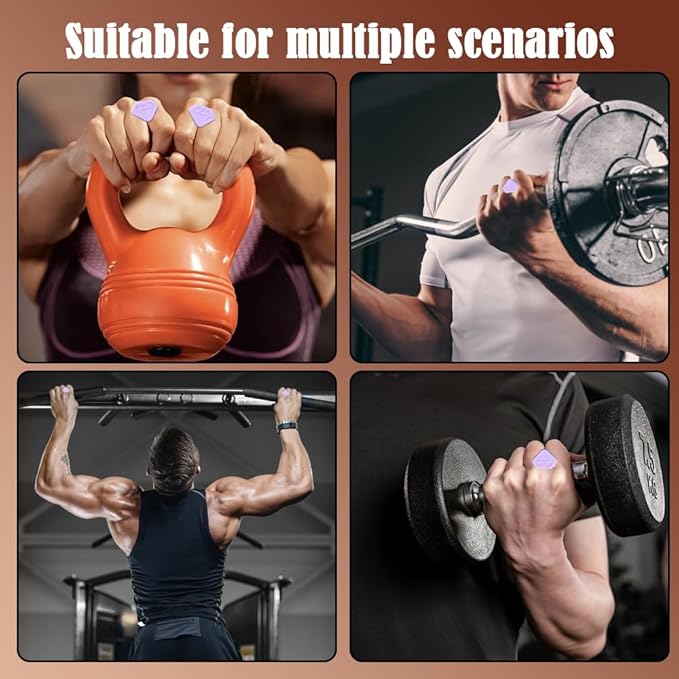 Anti-Slip Gym Workout Grips for Weight Lifting, Exercise Gloves with Ergonomic Hand Protection & Portable Design for Men & Women