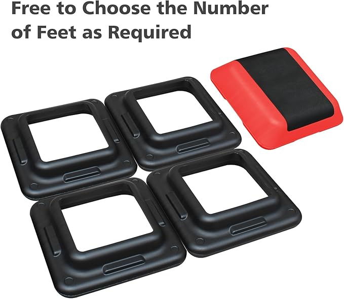 Adjustable Aerobics Step Platform - 30cm Stepper Trainer Platform with 5 Height Settings!