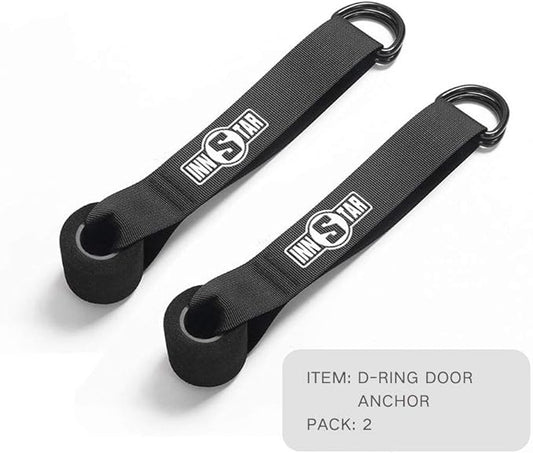 INNSTAR Cable Handles Gym Equipment, Resistance Band Handles with Solid ABS Core Grips, D Handle Cable Attachment, Heavy Duty Exercise Handles, Cable Machine Handles