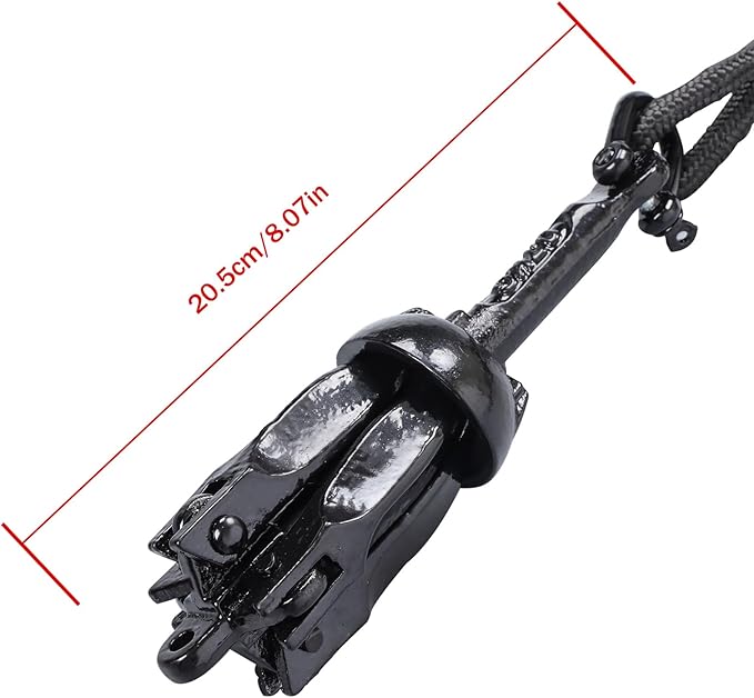 1 Pack 1.5 lb Marine Kayak Folding Grapnel Anchor Kit for Small Boats Kayaks Canoe Paddle Boards