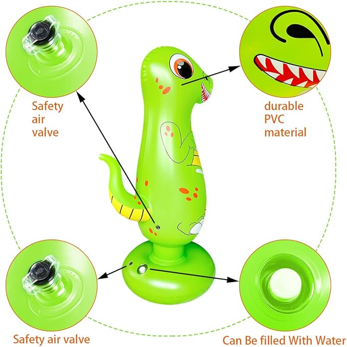 Toddler Punching Bag for Kids Boxing Dummy Inflatable Bopper Cool Fun Toys for Boys Sports Gifts Outdoor for Kids