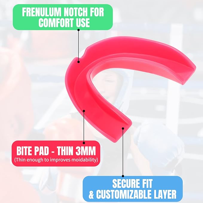 Kathfly 50 Pcs Football Mouth Guards Bulk Sports Mouth Pieces Protection Silicone Athletic Braces Football Accessories Teeth Armor Adult Teenager Teeth Armor for Boxing Basketball Hockey