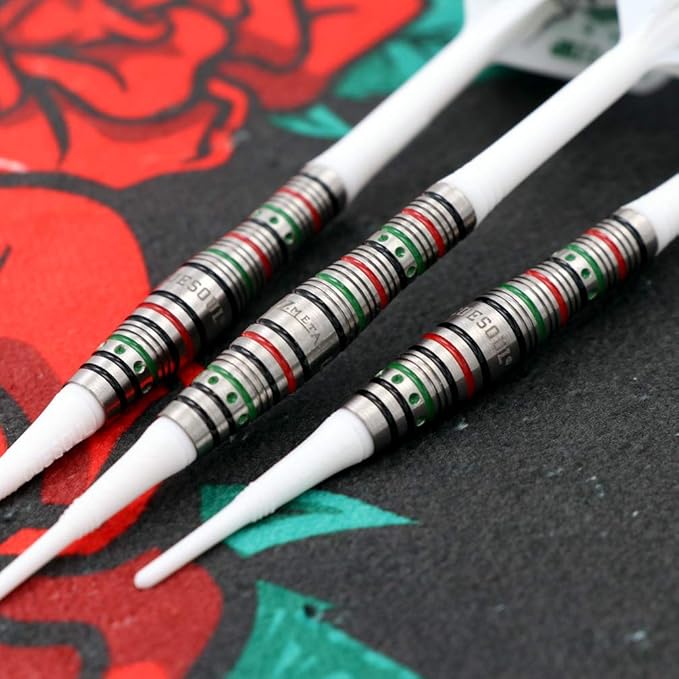CUESOUL Soft Tip Darts Set Plastic Tip with Dart Case
